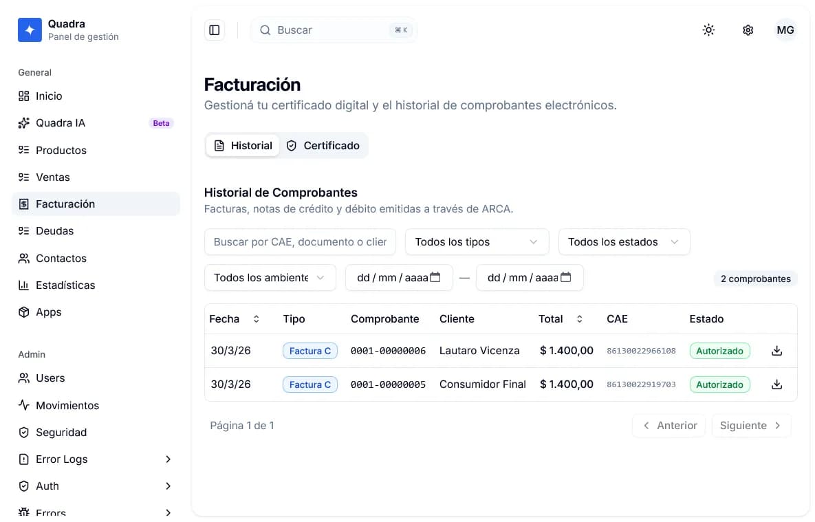 Facturá cualquier venta en un clic
